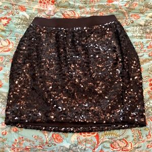 Torrid Size 2 Black Sequin Stretch Mini Skirt